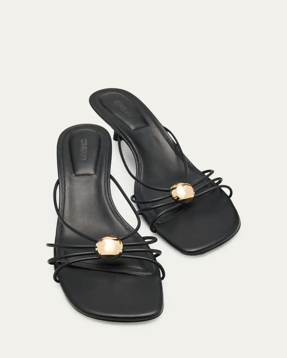 SIMKHAI Amaya Strappy Leather Kitten-Heel Sandals | Thumbnail 5 SIMKHAI Amaya Strappy Leather Kitten-Heel Sandals | Thumbnail 5