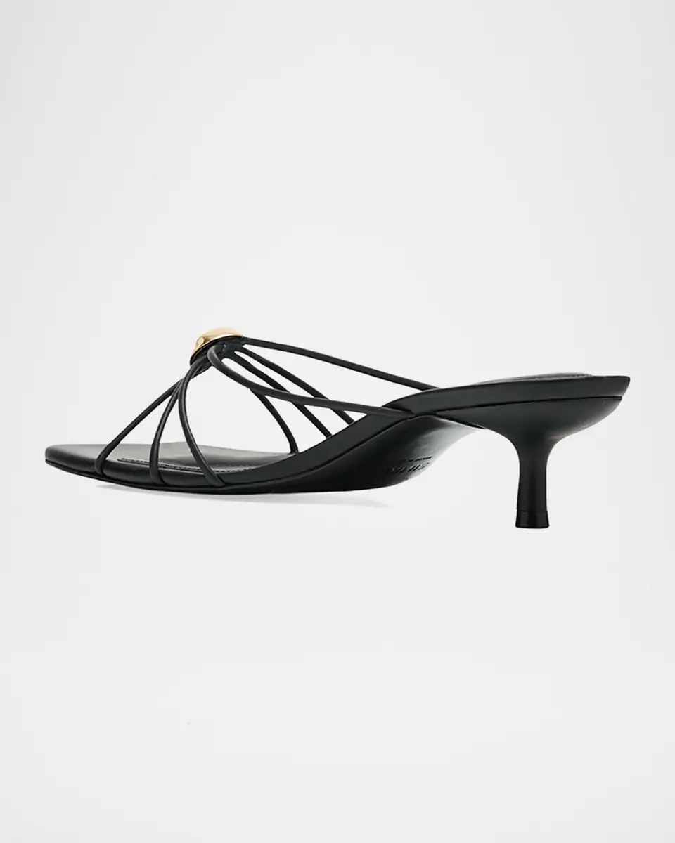 SIMKHAI Amaya Strappy Leather Kitten-Heel Sandals | Thumbnail 8 SIMKHAI Amaya Strappy Leather Kitten-Heel Sandals | Thumbnail 8