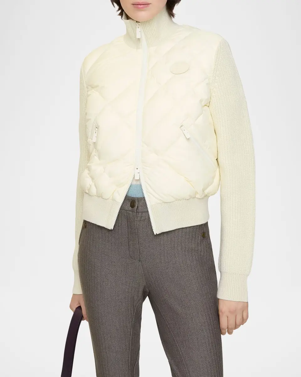 Burberry Kelsey Quilted Knit Combo Jacket | Thumbnail 3 Burberry Kelsey Quilted Knit Combo Jacket | Thumbnail 3