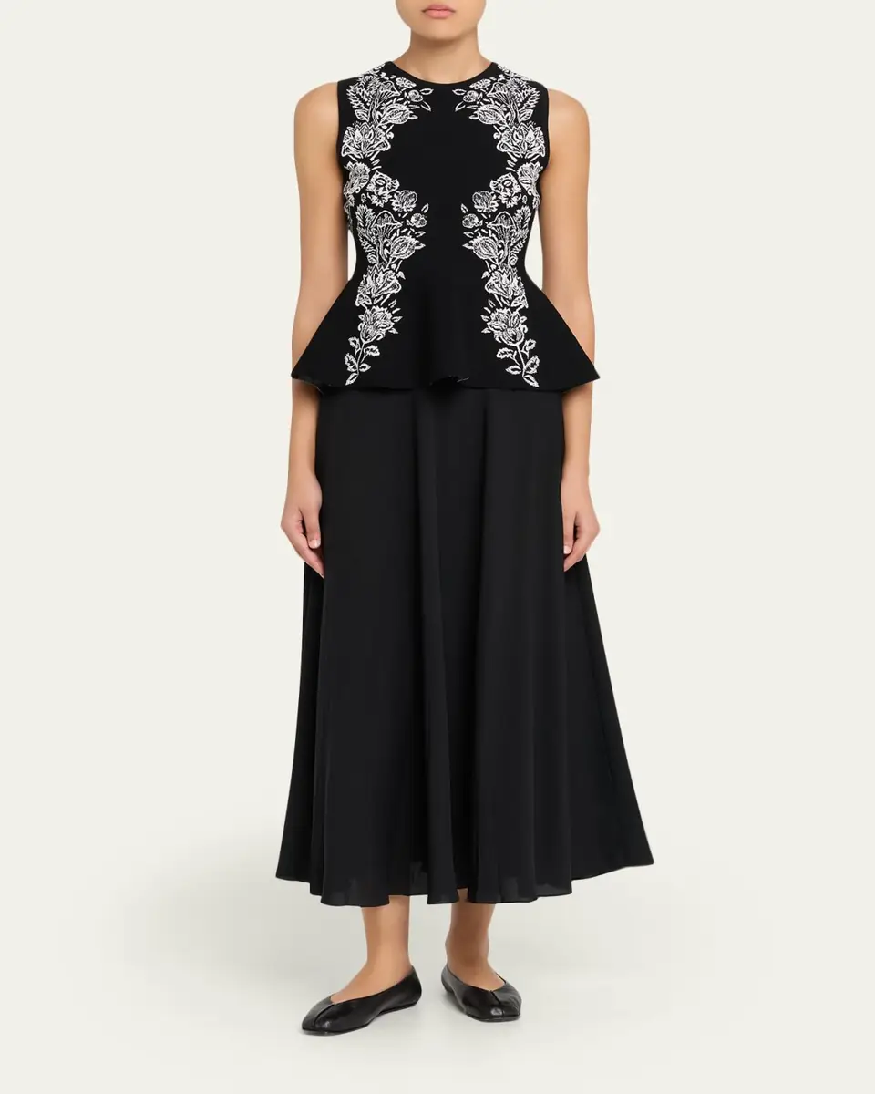 Ulla Johnson Vanna Jacquard Peplum Tank Top | Thumbnail 6 Ulla Johnson Vanna Jacquard Peplum Tank Top | Thumbnail 6