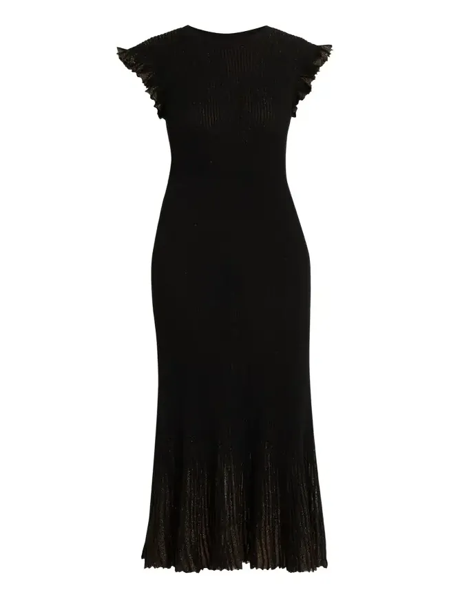 Noelle Sparkly Sleeveless Midi Dress Noelle Sparkly Sleeveless Midi Dress