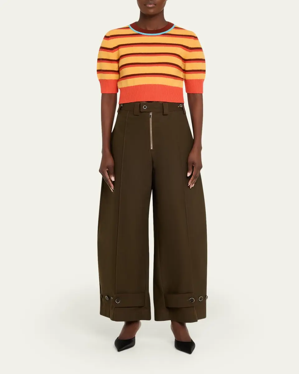 CHRISTOPHER JOHN ROGERS Tab-Ankle Barrel Trousers | Thumbnail 2