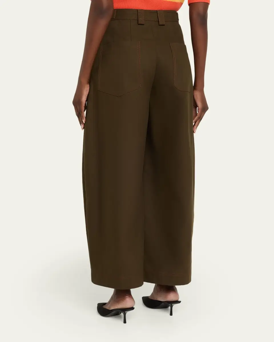 CHRISTOPHER JOHN ROGERS Tab-Ankle Barrel Trousers | Thumbnail 3