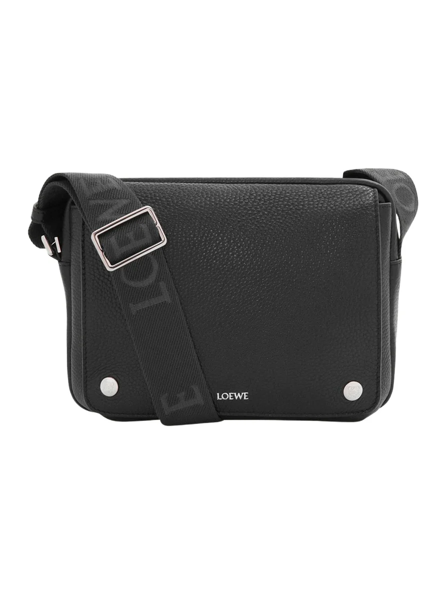Loewe Men's Medium Pebble Grained Calfskin Messenger Bag