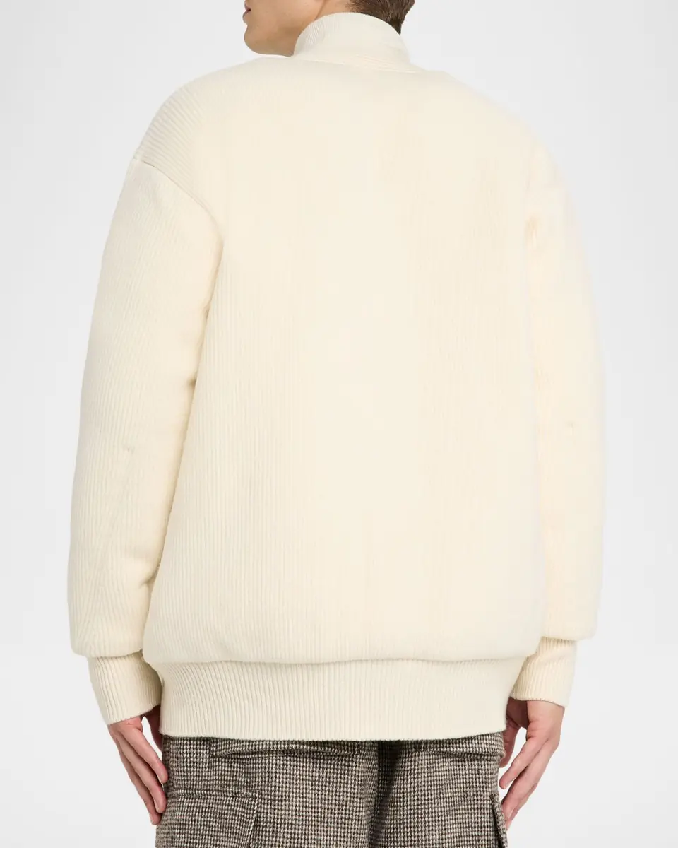 Moncler Genius x JIL SANDER Men's Wool Rib Cardigan | Thumbnail 7 Moncler Genius x JIL SANDER Men's Wool Rib Cardigan | Thumbnail 7