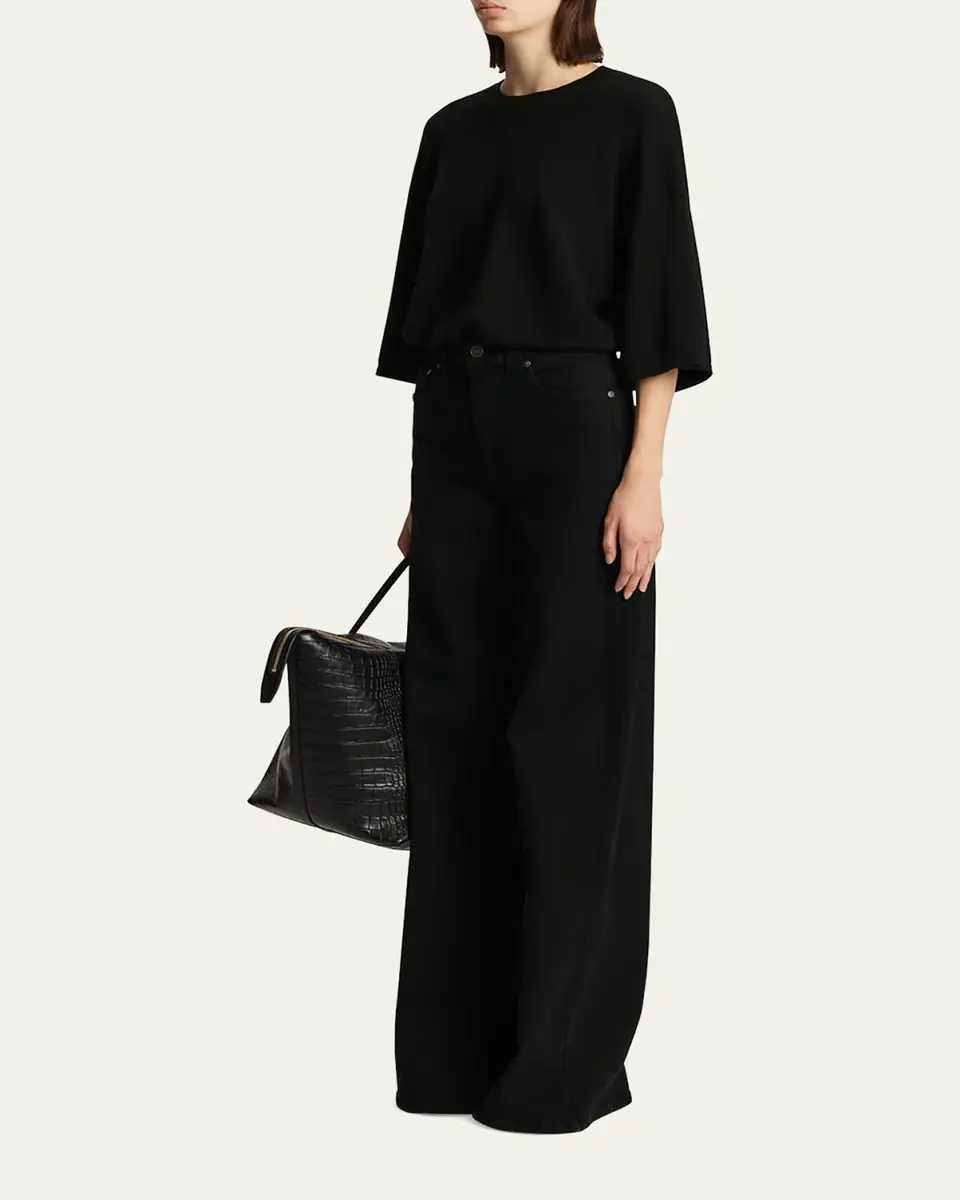 Khaite Dane High-Rise Wide-Leg Jeans | Thumbnail 7