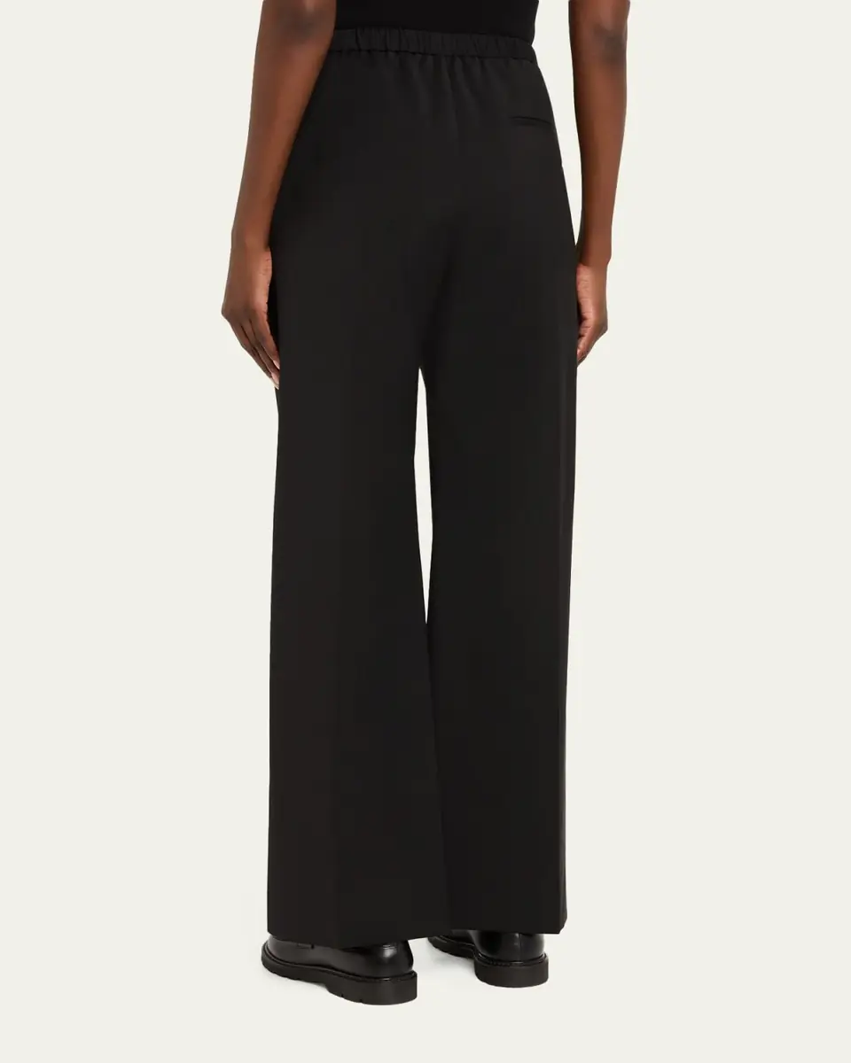 Loewe Leather Logo-Band Straight-Leg Tailored Trousers | Thumbnail 3 Loewe Leather Logo-Band Straight-Leg Tailored Trousers | Thumbnail 3