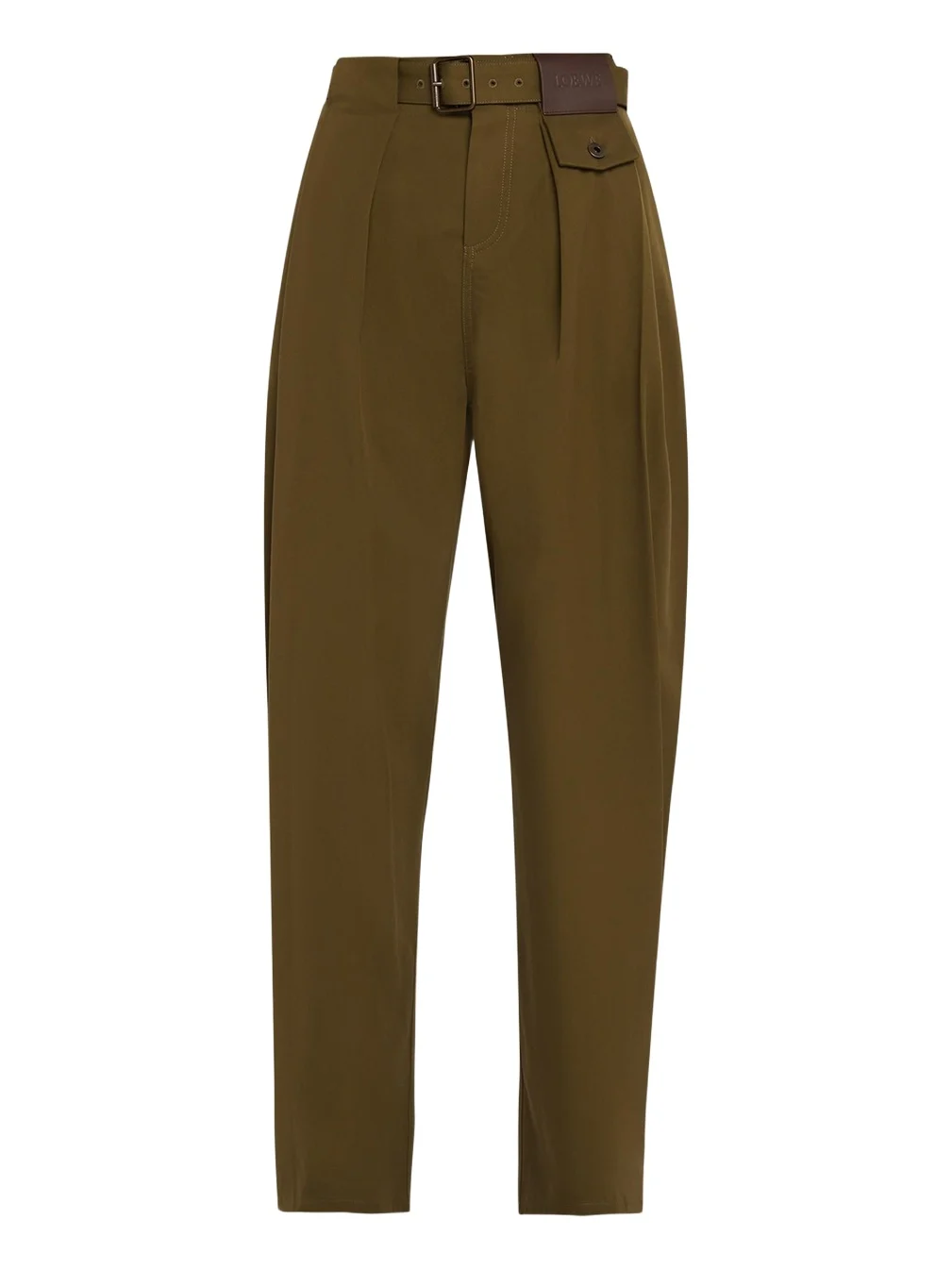 Cotton and Silk Straight-Leg Trousers Cotton and Silk Straight-Leg Trousers