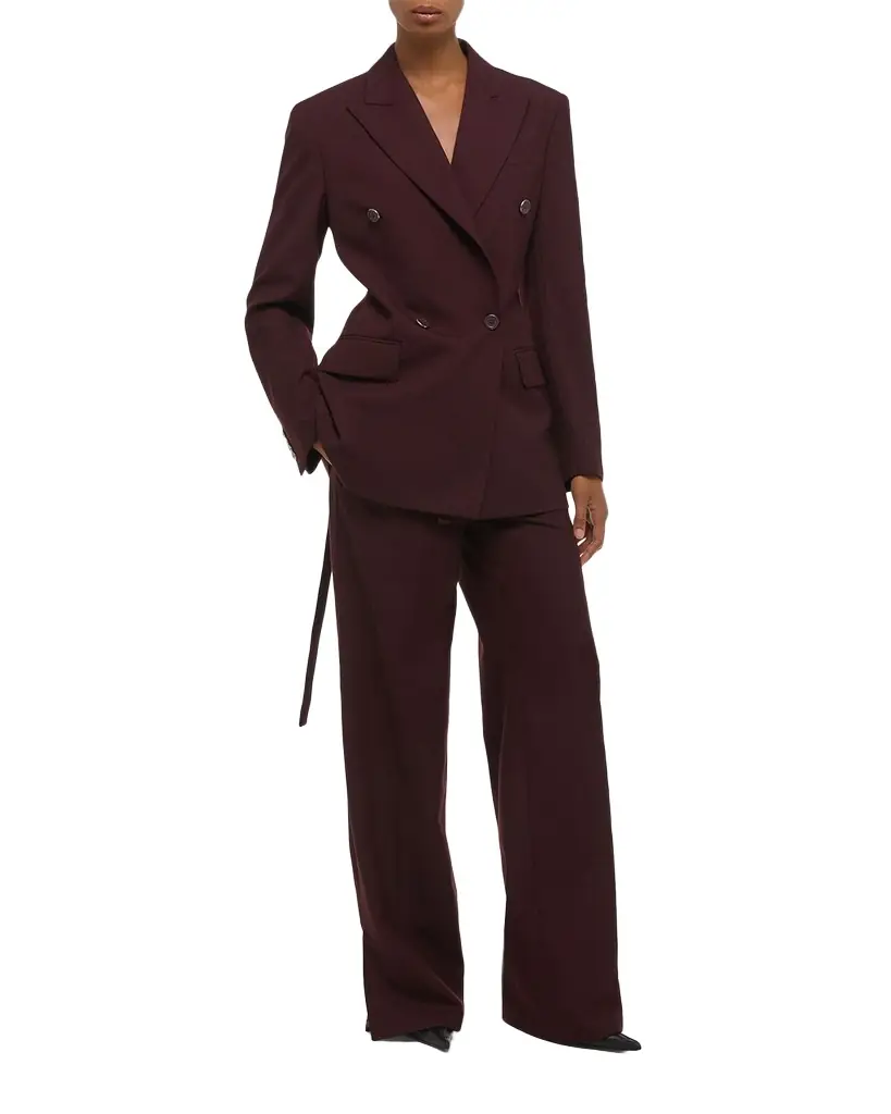 Helmut Lang Belted Double-Breasted Blazer | Image 1 Helmut Lang Belted Double-Breasted Blazer | Image 1