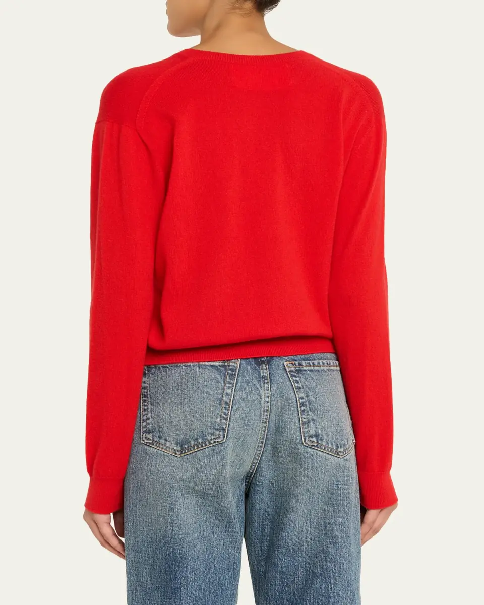 RÙADH The Sanderson V-Neck Cashmere Sweater | Thumbnail 3