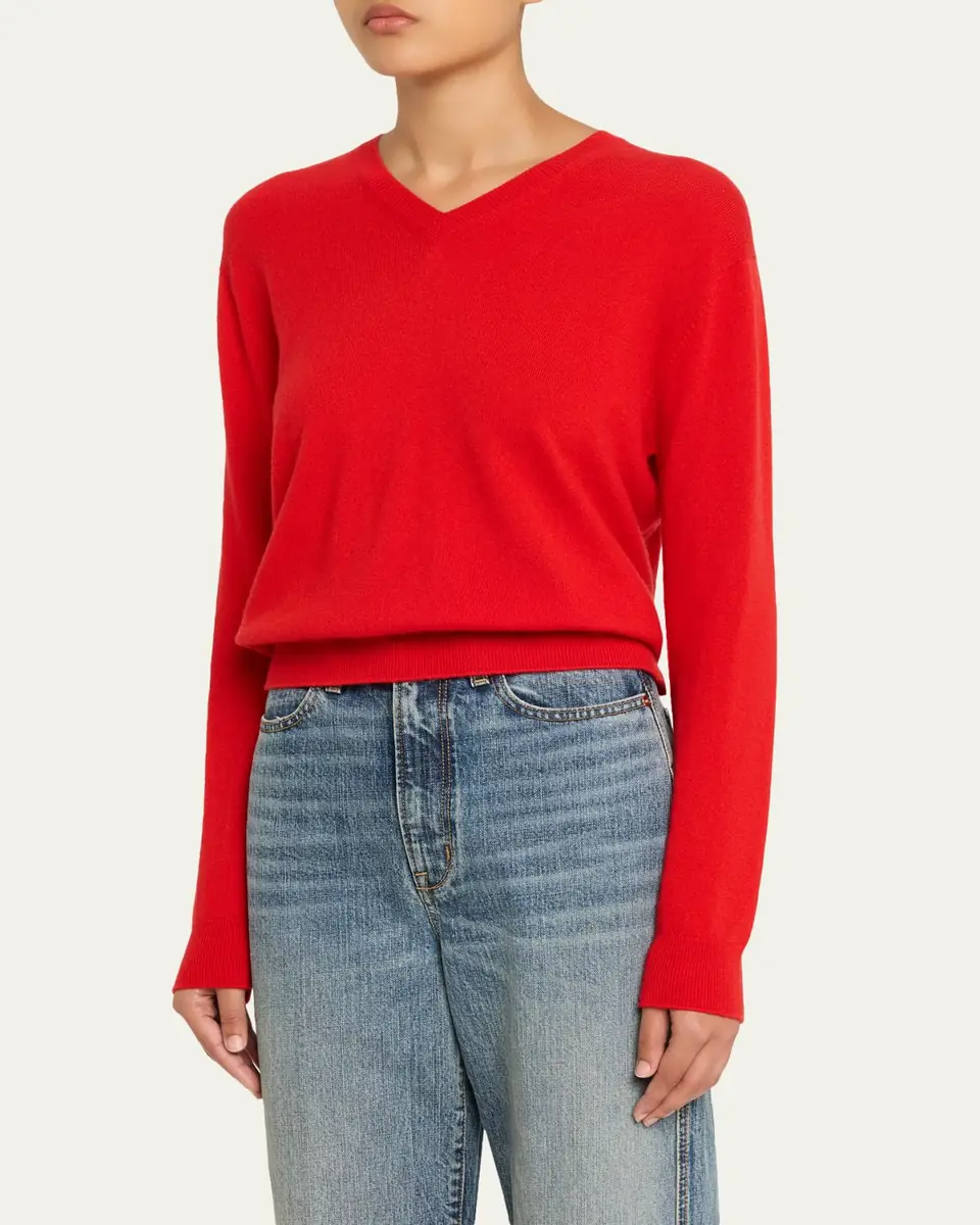 RÙADH The Sanderson V-Neck Cashmere Sweater | Thumbnail 4