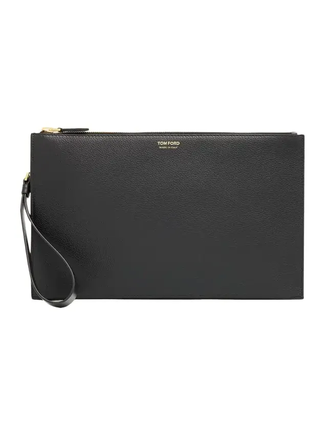 Men's Leather Flat Pouch with Strap Men's Leather Flat Pouch with Strap