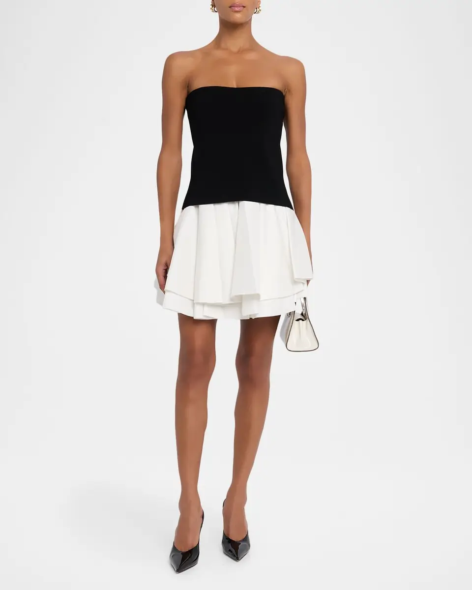 Simkhai Isabelle Strapless Drop-Waist Mini Dress | Thumbnail 6