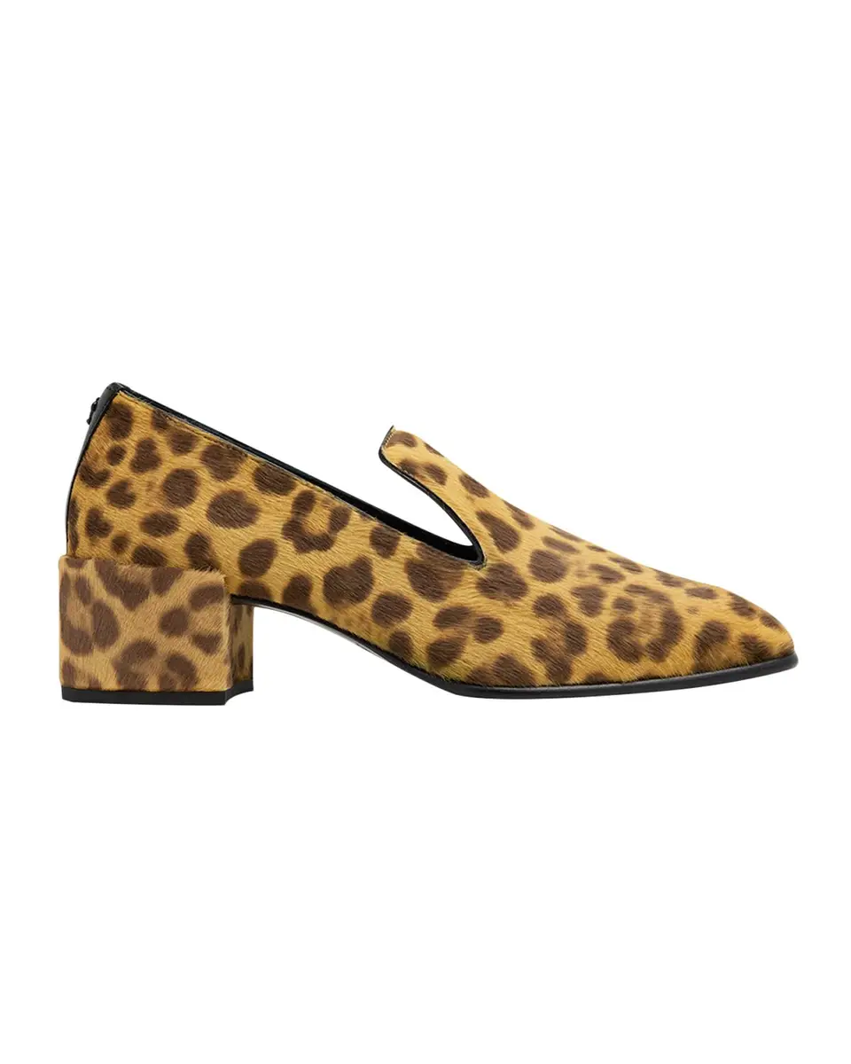 Jimmy Choo 45mm Elliot Leopard Calf Hair Loafers | Thumbnail 2