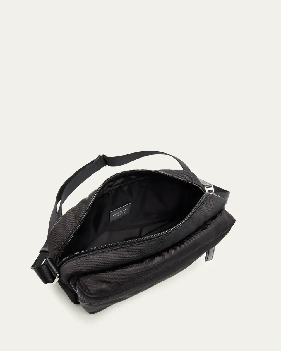 Givenchy Men's Essential U Nylon Crossbody Bag | Thumbnail 4 Givenchy Men's Essential U Nylon Crossbody Bag | Thumbnail 4