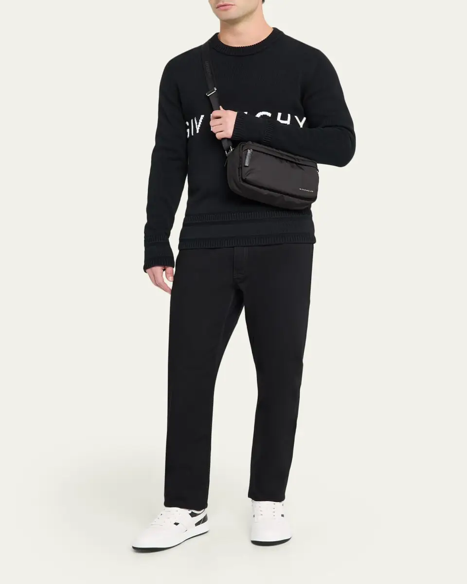 Givenchy Men's Essential U Nylon Crossbody Bag | Thumbnail 5 Givenchy Men's Essential U Nylon Crossbody Bag | Thumbnail 5