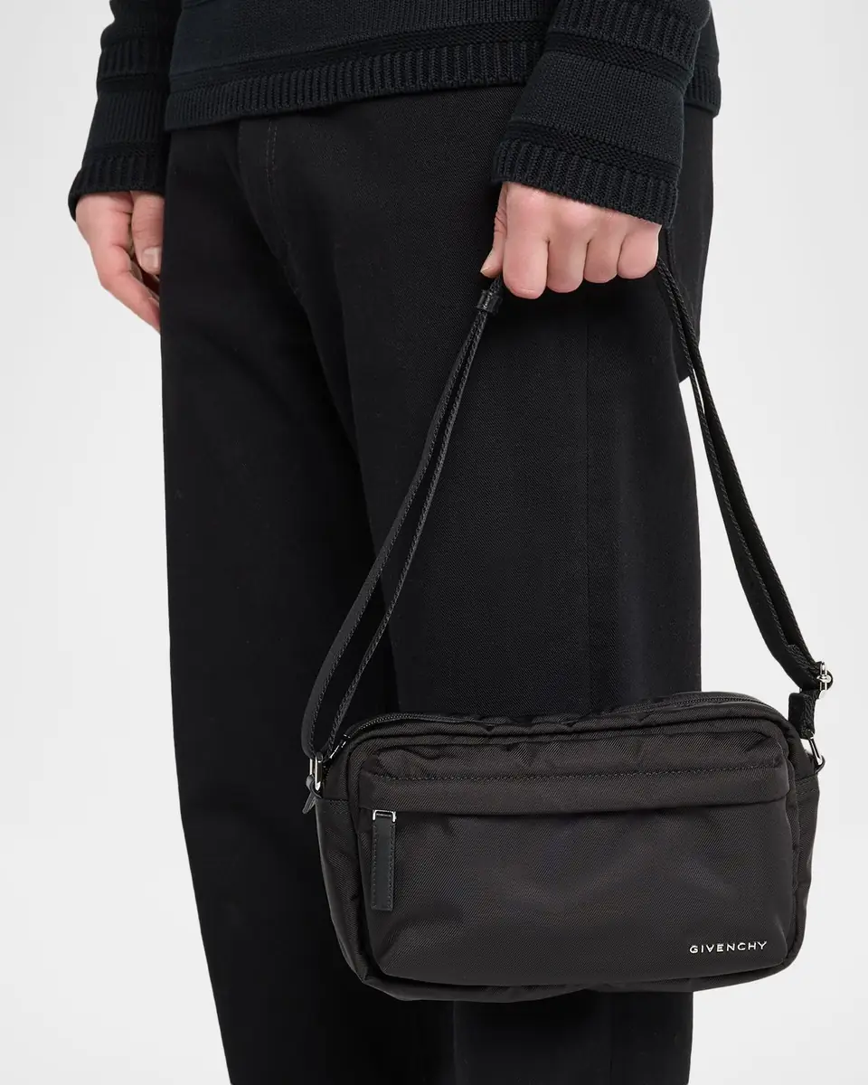 Givenchy Men's Essential U Nylon Crossbody Bag | Thumbnail 6 Givenchy Men's Essential U Nylon Crossbody Bag | Thumbnail 6