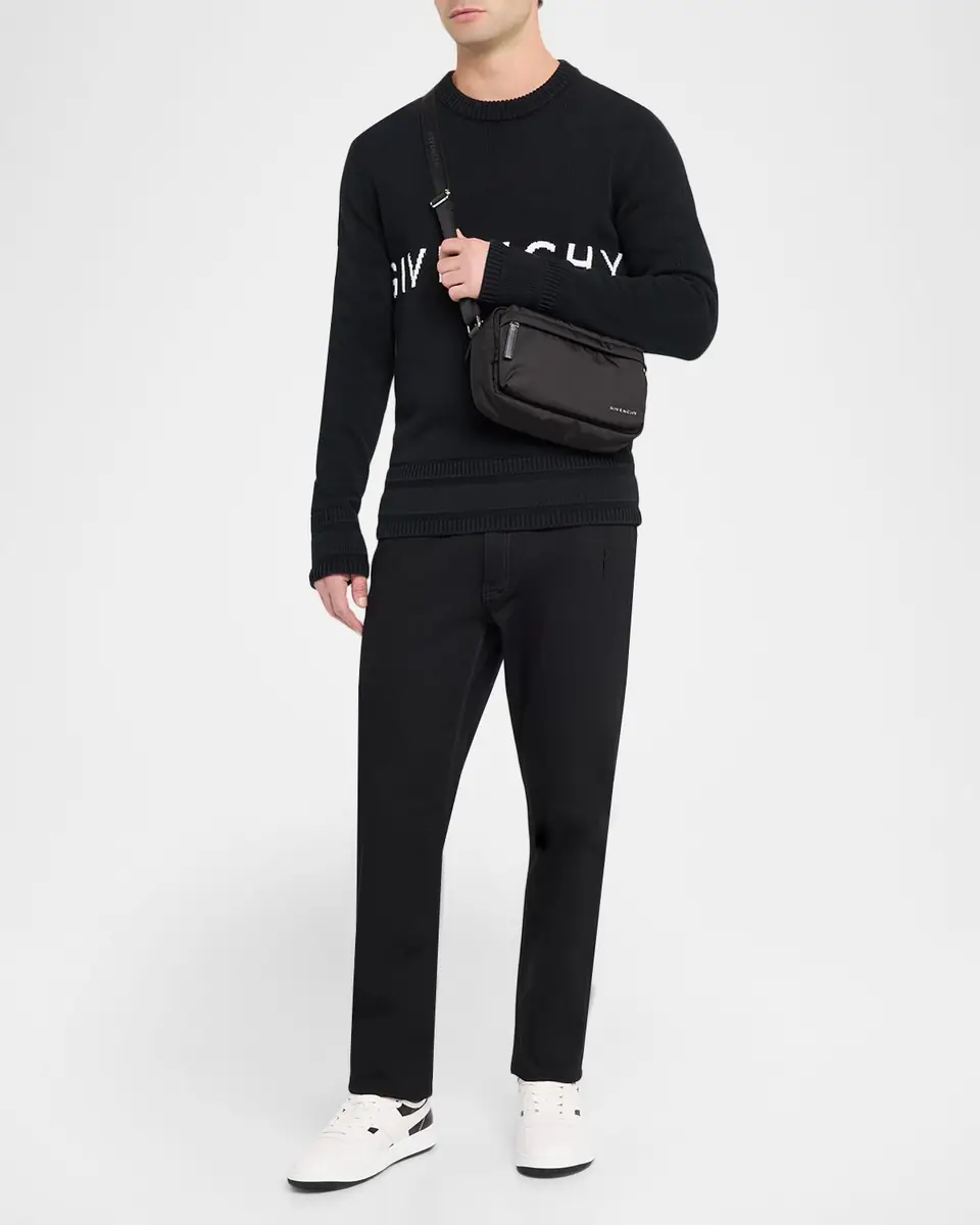 Givenchy Men's Essential U Nylon Crossbody Bag | Thumbnail 9 Givenchy Men's Essential U Nylon Crossbody Bag | Thumbnail 9