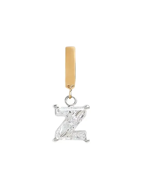 Lab Grown Diamond 14K Letter Charm, Z Lab Grown Diamond 14K Letter Charm, Z