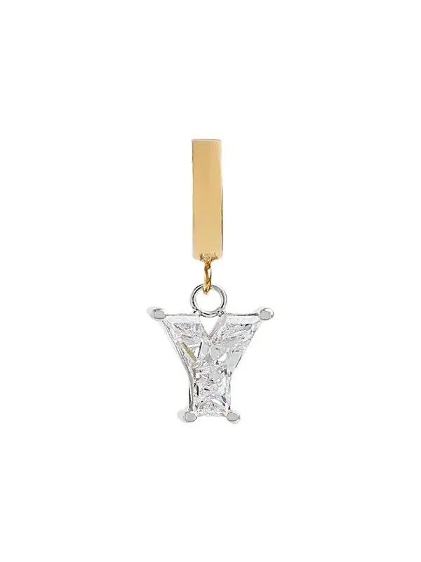 Lab Grown Diamond 14K Letter Charm, Y