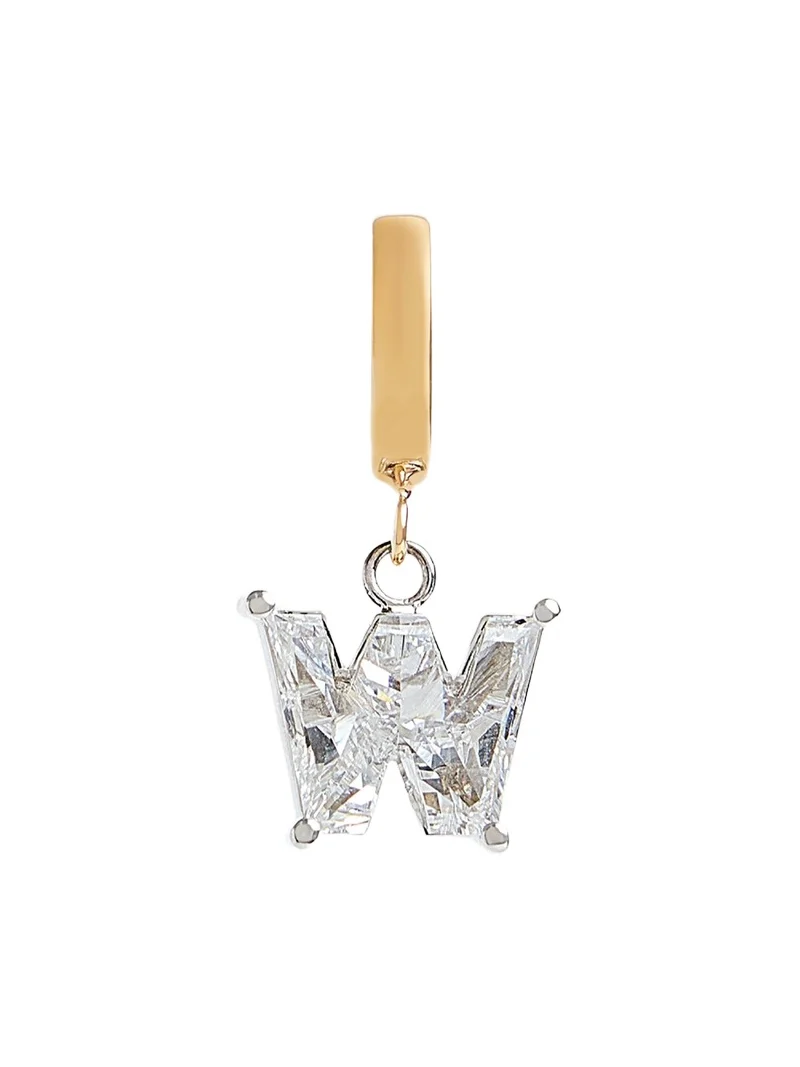 Lab Grown Diamond 14K Letter Charm, W