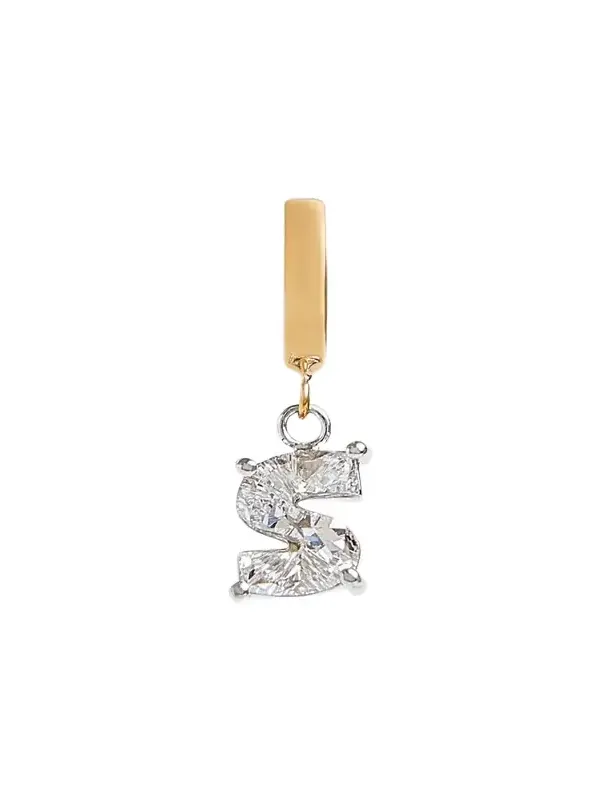 Lab Grown Diamond 14K Letter Charm, S Lab Grown Diamond 14K Letter Charm, S