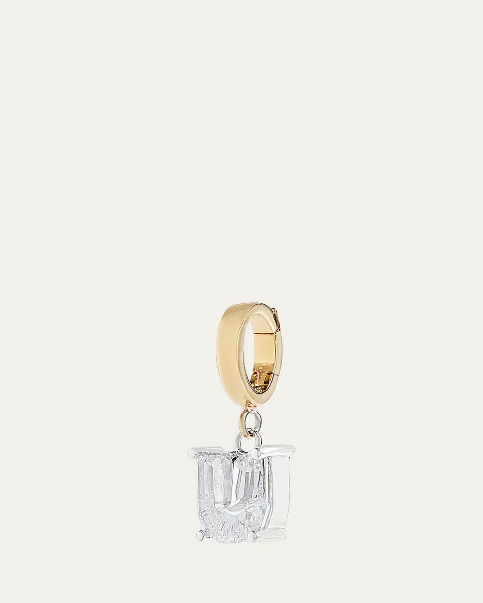 Kendall Row Lab Grown Diamond 14K Letter Charm, U | Thumbnail 2