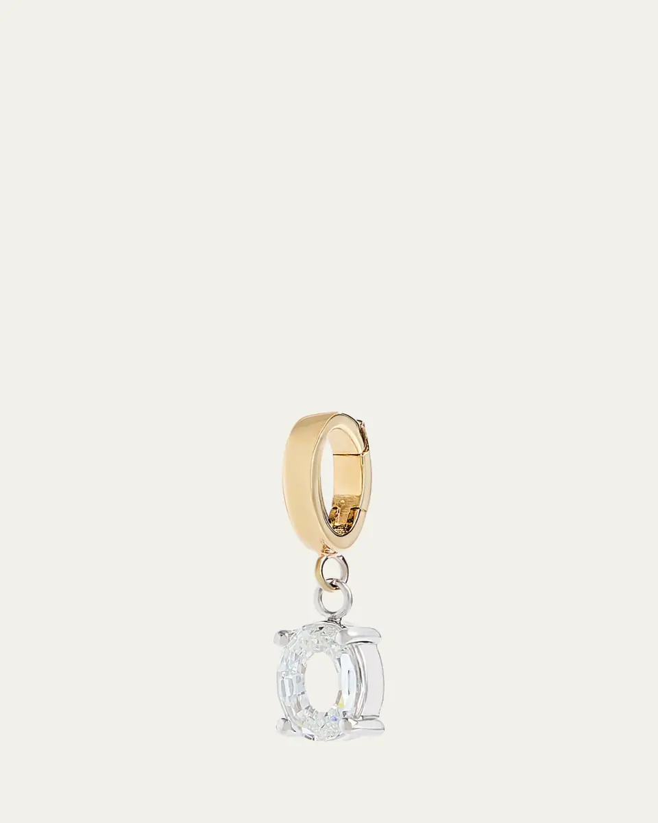 Kendall Row Lab Grown Diamond 14K Letter Charm, O | Thumbnail 2 Kendall Row Lab Grown Diamond 14K Letter Charm, O | Thumbnail 2