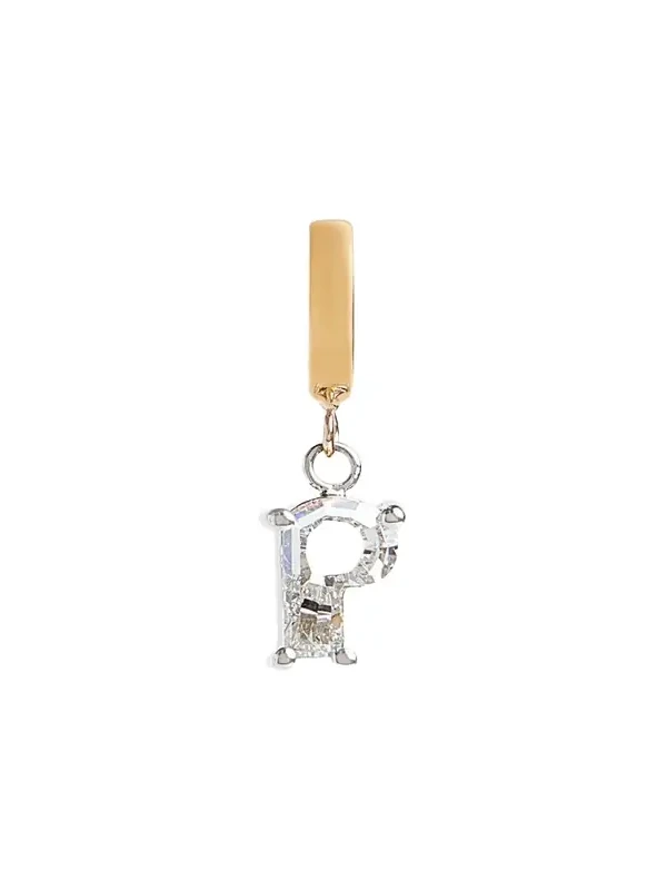 Lab Grown Diamond 14K Letter Charm, P Lab Grown Diamond 14K Letter Charm, P