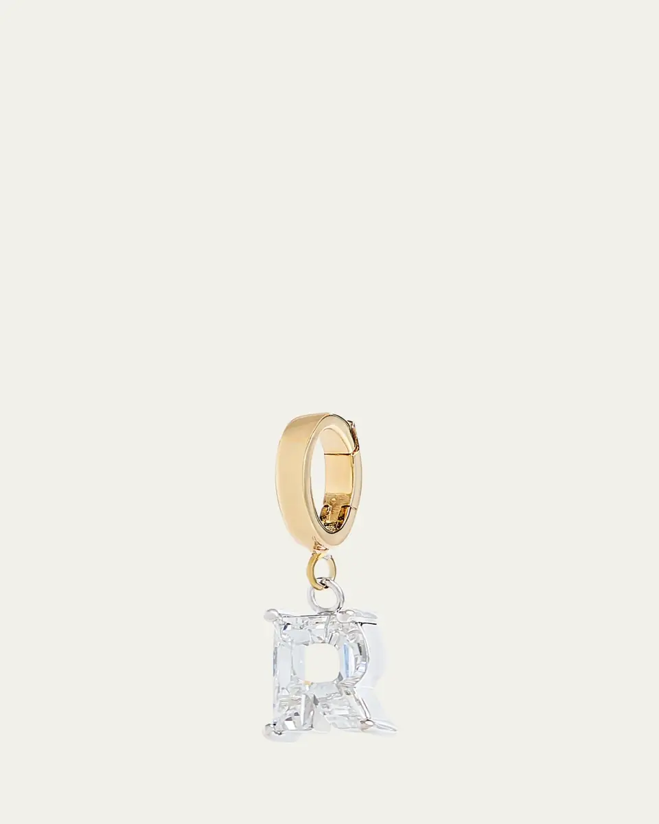 Kendall Row Lab Grown Diamond 14K Letter Charm, R | Thumbnail 2 Kendall Row Lab Grown Diamond 14K Letter Charm, R | Thumbnail 2