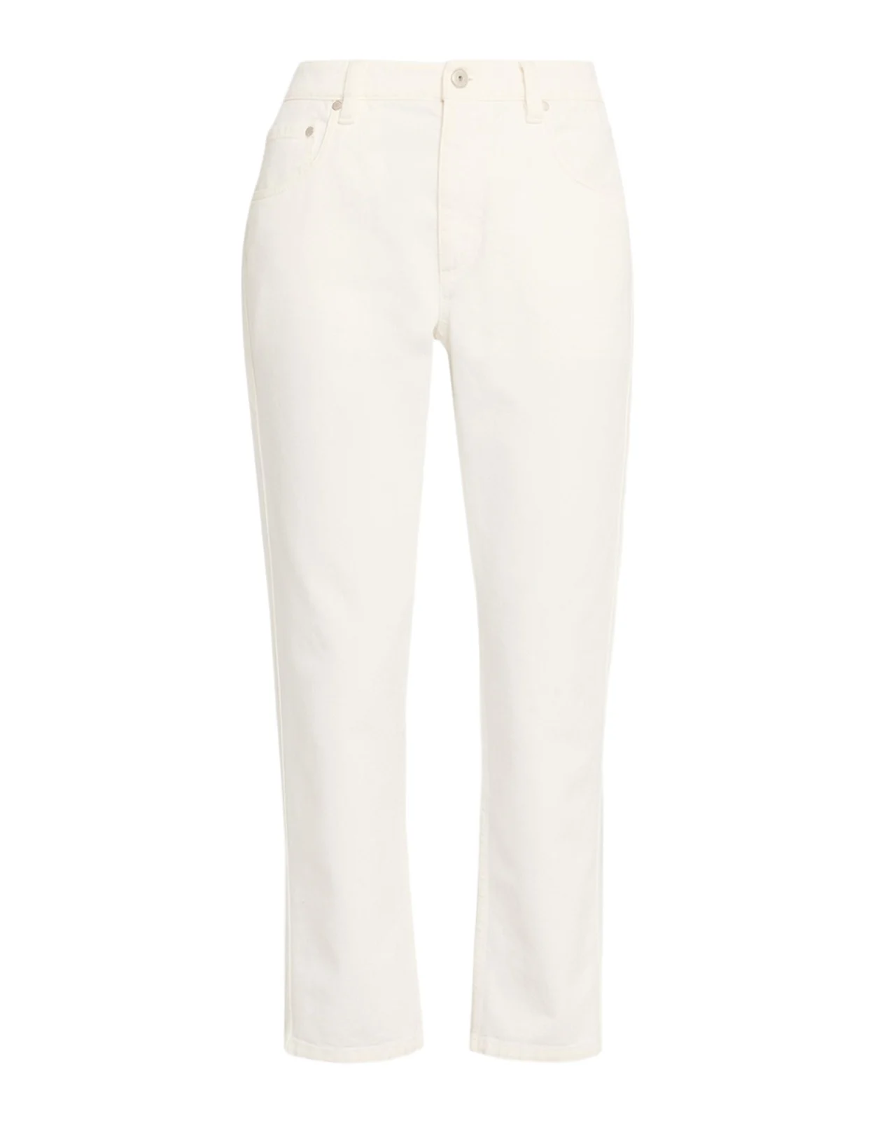 Mid-Rise Cotton Bull Straight-Leg Ankle Jeans Mid-Rise Cotton Bull Straight-Leg Ankle Jeans
