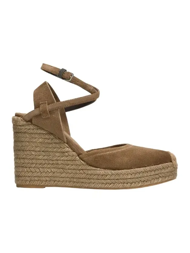 80mm Monili Suede Espadrille Wedges