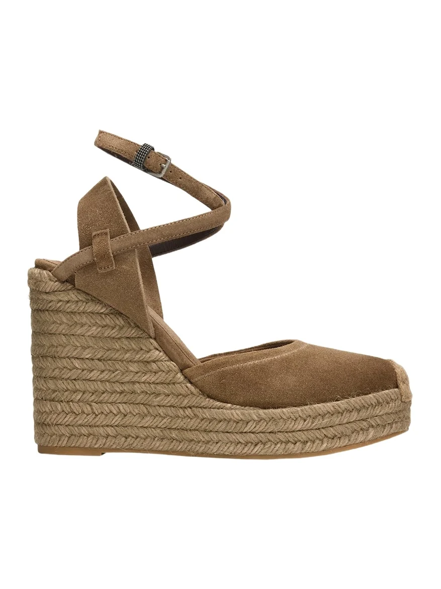 80mm Monili Suede Espadrille Wedges 80mm Monili Suede Espadrille Wedges