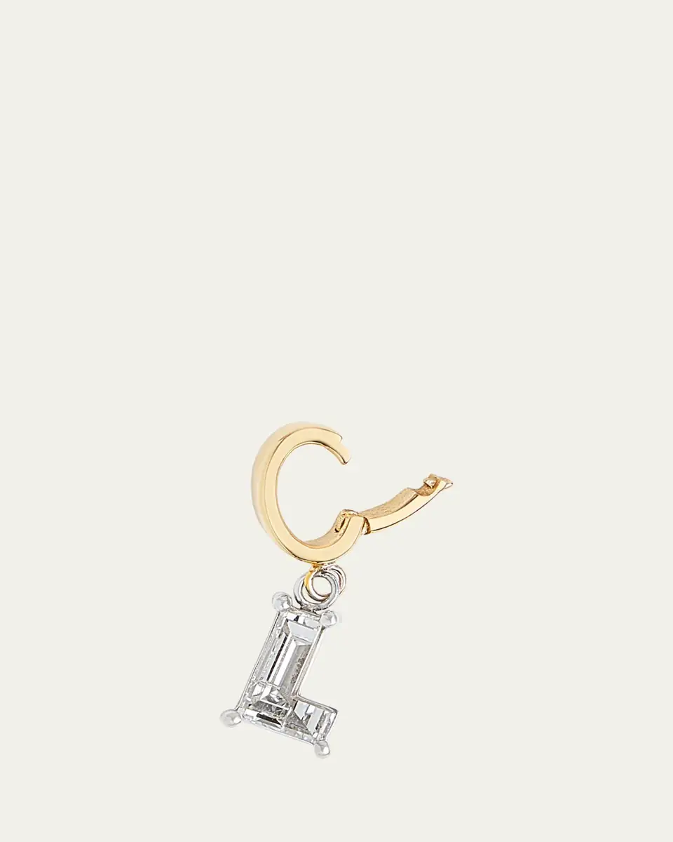 Kendall Row Lab Grown Diamond 14K Letter Charm, L | Thumbnail 3