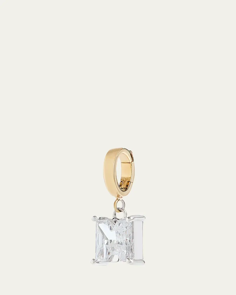 Kendall Row Lab Grown Diamond 14K Letter Charm, M | Thumbnail 2 Kendall Row Lab Grown Diamond 14K Letter Charm, M | Thumbnail 2