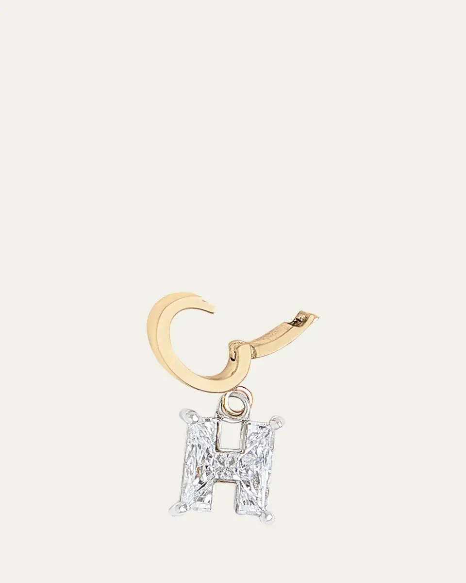 Kendall Row Lab Grown Diamond 14K Letter Charm, H | Thumbnail 3 Kendall Row Lab Grown Diamond 14K Letter Charm, H | Thumbnail 3