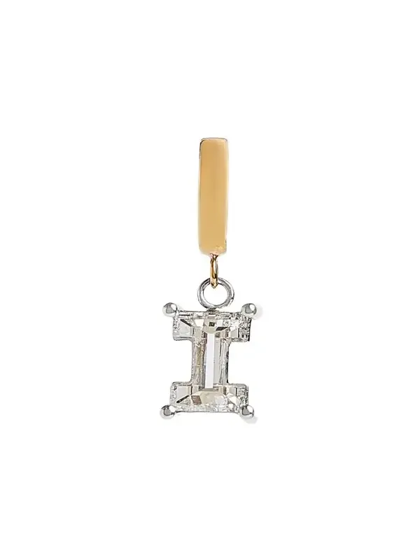 Lab Grown Diamond 14K Letter Charm, I Lab Grown Diamond 14K Letter Charm, I