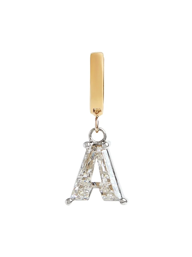 Lab Grown Diamond 14K Letter Charm, A
