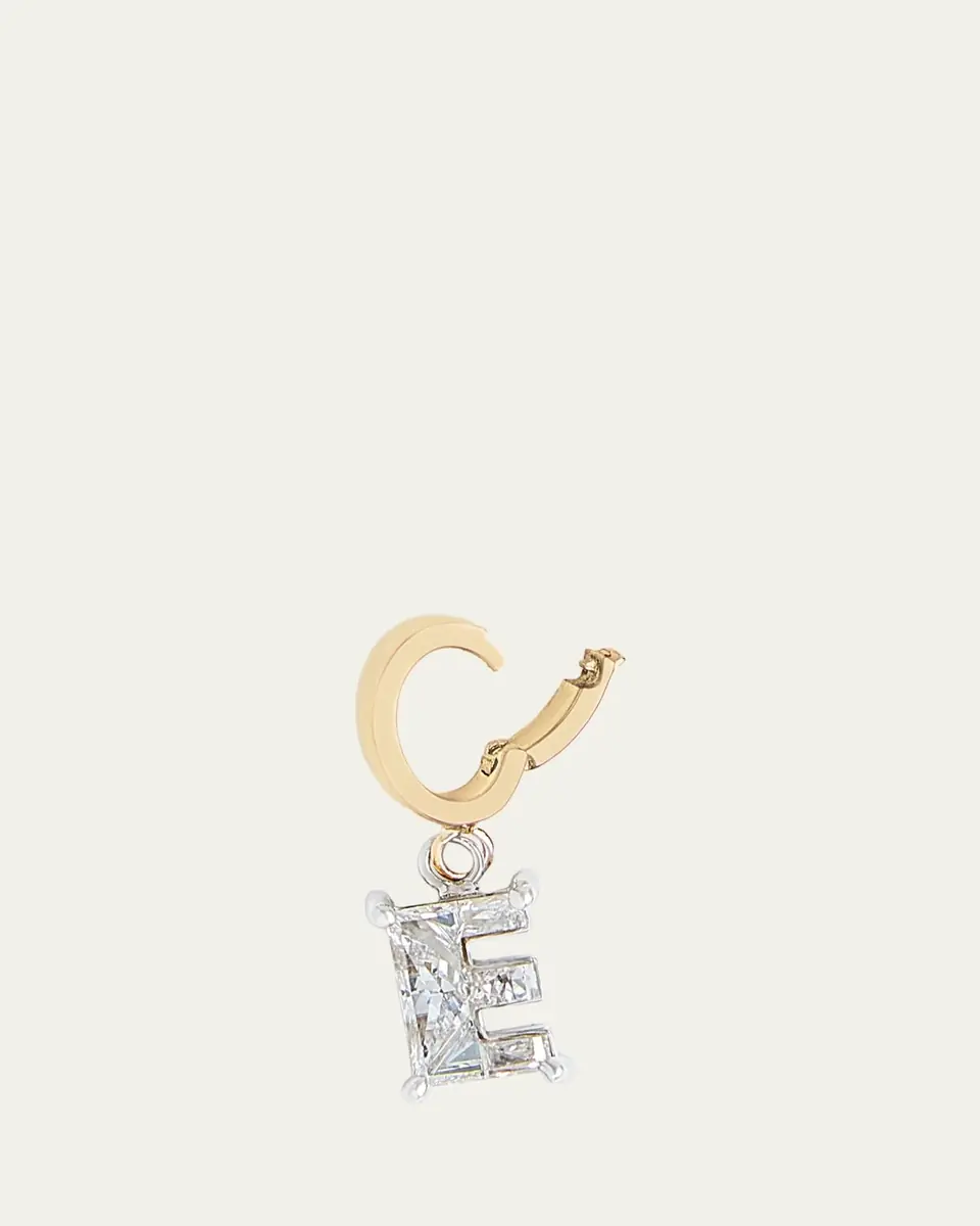 Kendall Row Lab Grown Diamond 14K Letter Charm, E | Thumbnail 3