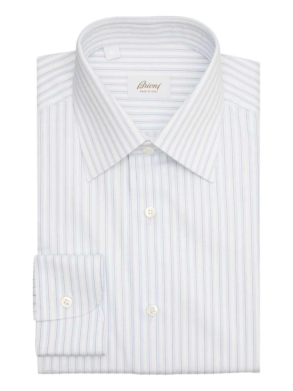 Men's Cotton Multi-Stripe Point Collar Dress Shirt Men's Cotton Multi-Stripe Point Collar Dress Shirt