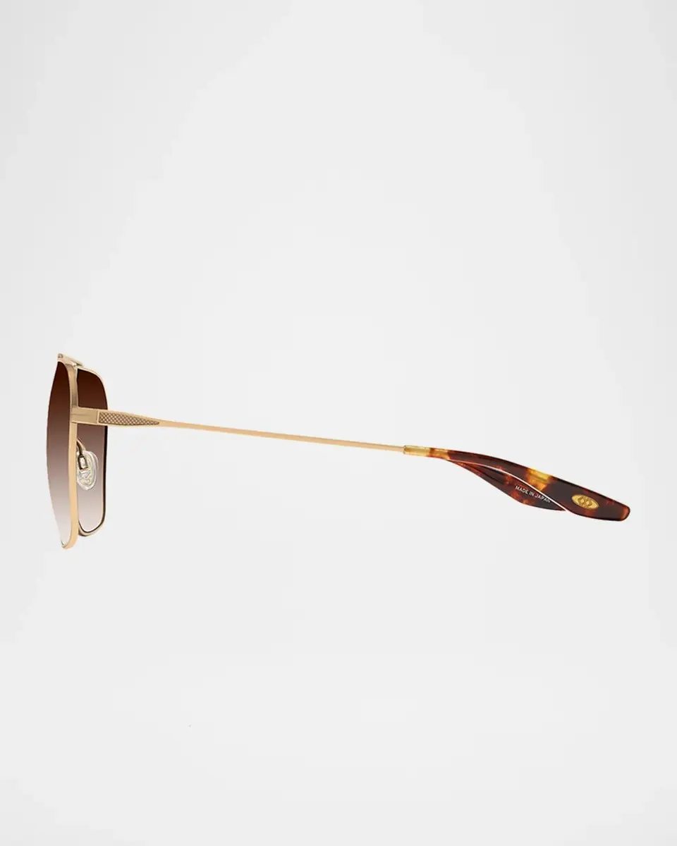 BARTON PERREIRA Rizzo 60mm Aviator Titanium Sunglasses | Thumbnail 3 BARTON PERREIRA Rizzo 60mm Aviator Titanium Sunglasses | Thumbnail 3
