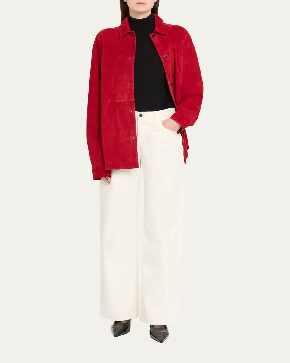 Toteme Soft Suede Shirt | Thumbnail 2 Toteme Soft Suede Shirt | Thumbnail 2
