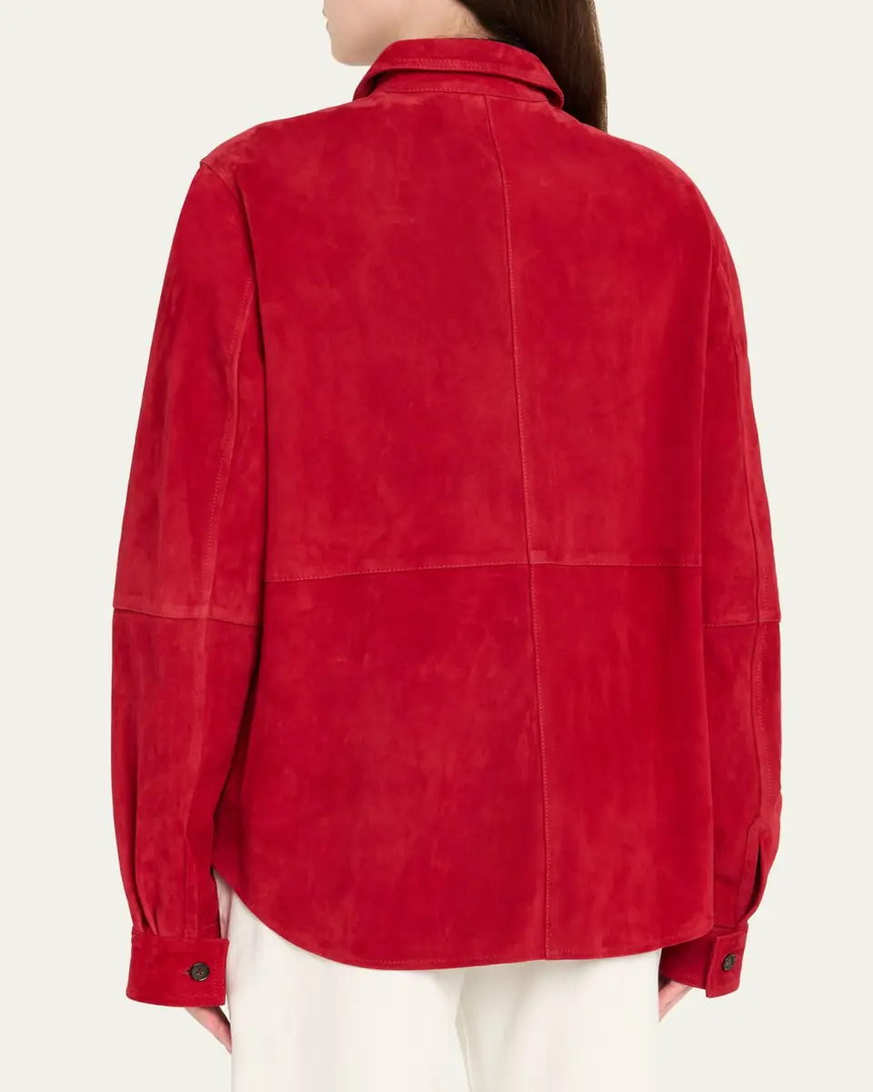 Toteme Soft Suede Shirt | Thumbnail 3 Toteme Soft Suede Shirt | Thumbnail 3