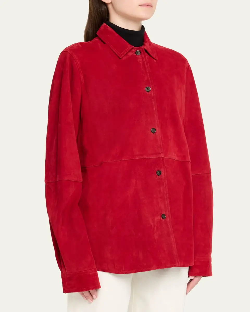 Toteme Soft Suede Shirt | Thumbnail 4 Toteme Soft Suede Shirt | Thumbnail 4