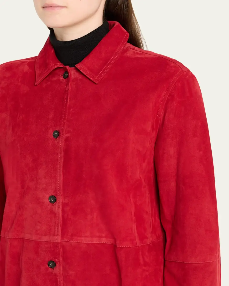 Toteme Soft Suede Shirt | Thumbnail 5 Toteme Soft Suede Shirt | Thumbnail 5
