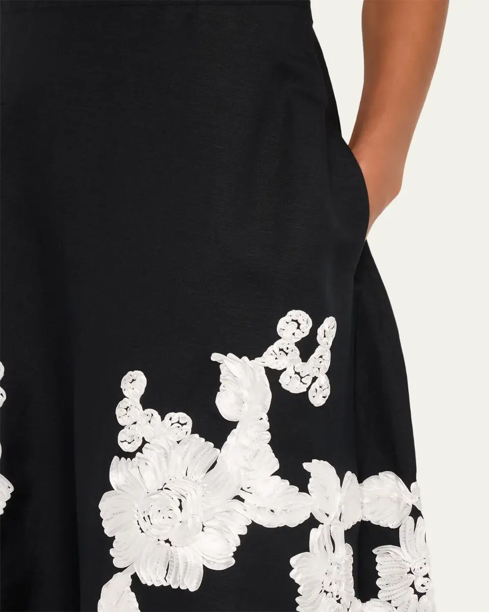 Simkhai Annabella Floral Embroidered Midi Dress | Thumbnail 5 Simkhai Annabella Floral Embroidered Midi Dress | Thumbnail 5