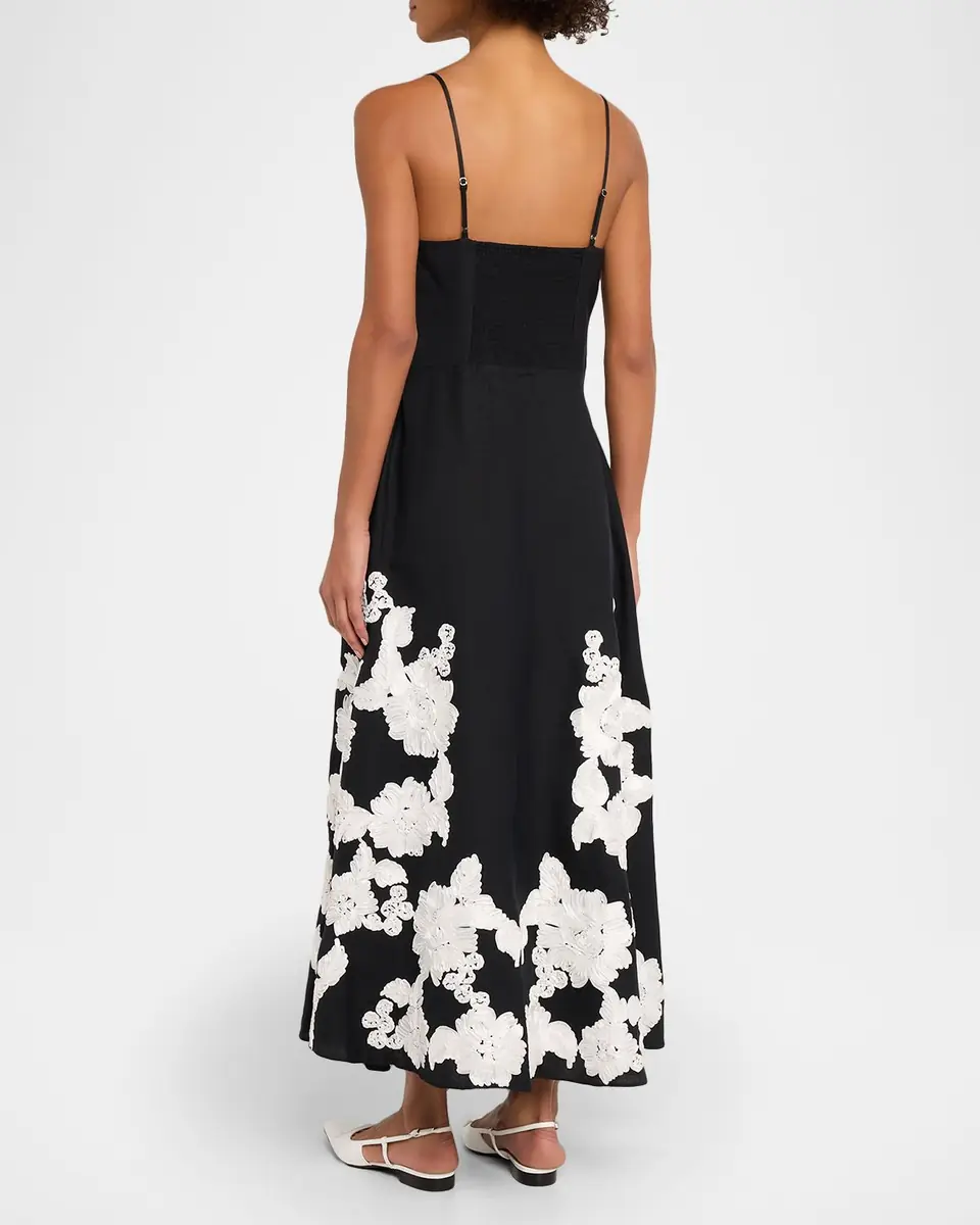 Simkhai Annabella Floral Embroidered Midi Dress | Thumbnail 7 Simkhai Annabella Floral Embroidered Midi Dress | Thumbnail 7