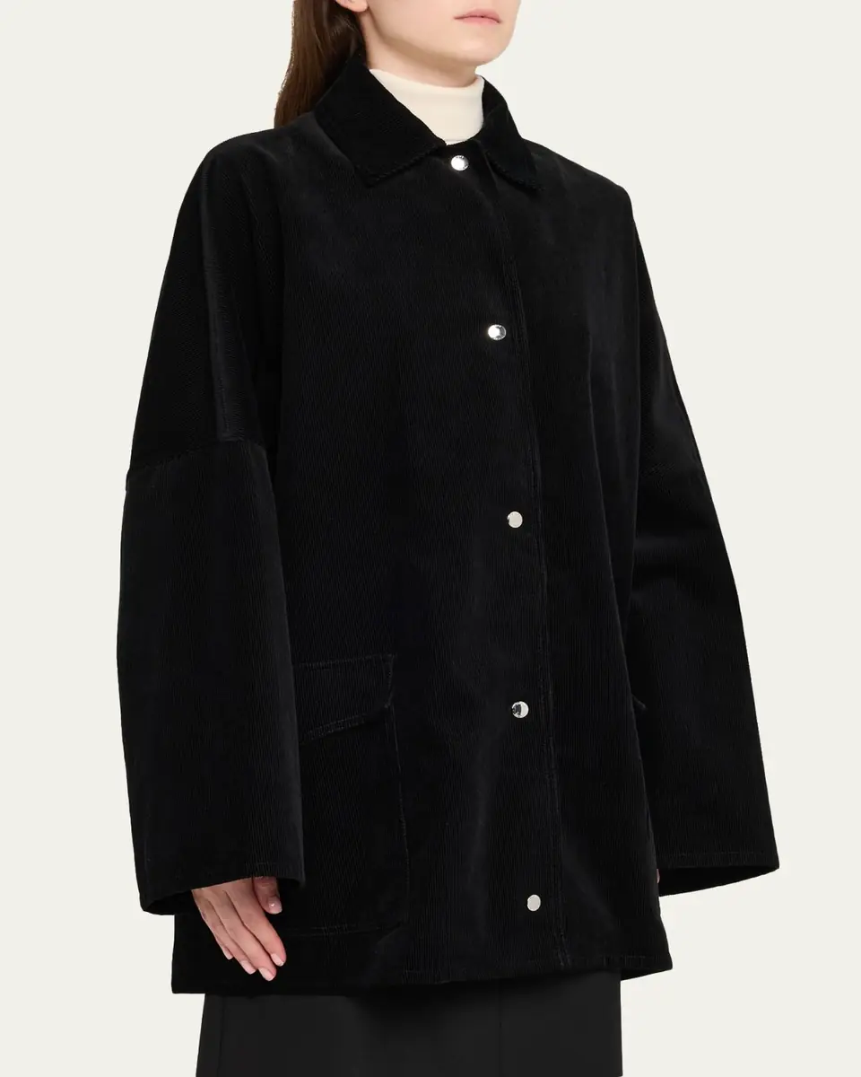 Toteme Corduroy Oversized Shirt Jacket | Thumbnail 4 Toteme Corduroy Oversized Shirt Jacket | Thumbnail 4