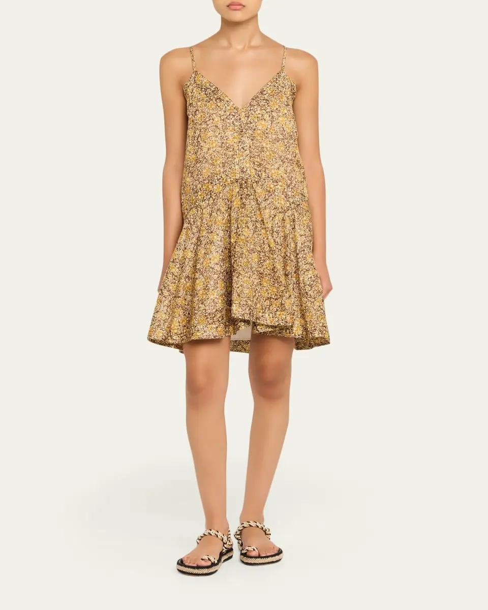 Etoile Isabel Marant Danielle Floral Sleeveless Mini Dress | Thumbnail 2 Etoile Isabel Marant Danielle Floral Sleeveless Mini Dress | Thumbnail 2