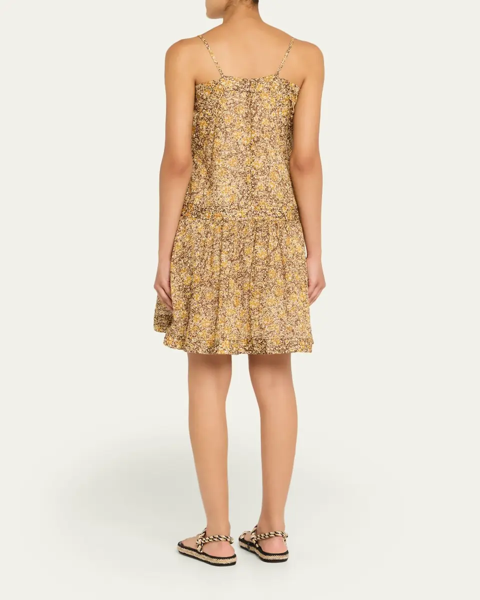 Etoile Isabel Marant Danielle Floral Sleeveless Mini Dress | Thumbnail 3 Etoile Isabel Marant Danielle Floral Sleeveless Mini Dress | Thumbnail 3